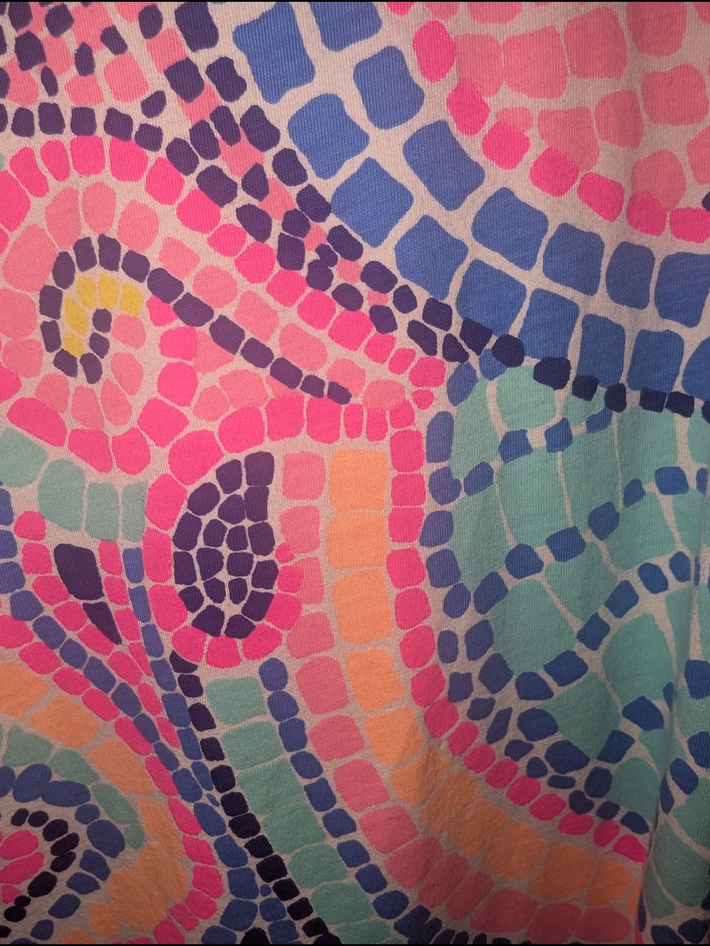 Lilly Pulitzer Pastel Mosaic Shift Dress in Pink, Blue, Mint, Peach - Picture 5 of 5